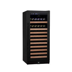 KingsBottle 24" Wide Stainless Steel 100 Bottle Single Zone Wine Cooler - KBU100WX